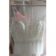 Svatební bílé jednoduché a nádherné tylové šatičky s krajkovým topem a vintage knoflíčky na zádech