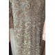 Překrásné dlouhé světlé společenské tylové šaty celé zdobené unikátní krajkovou výšivkou a kamínky