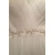 Vskutku nádherné a úchvatné svatební tylové šaty s celo-krajkovými zády ručně zdobenou krásnou výšivkou 